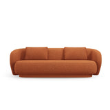 Camden 3-Sitzer Sofa aus Chenille in Terracotta Melange (Legacy 6 Deep Terra), 204x102x72 cm von Cosmopolitan Design – Bild 3