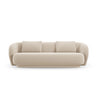 Camden 3-Sitzer Sofa aus Samt in Beige (Casino Beige), 204x102x72 cm von Cosmopolitan Design – Bild 3