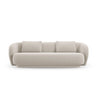 Camden 3-Sitzer Sofa aus Samt in Ecru (Casino Sand), 204x102x72 cm von Cosmopolitan Design – Bild 3