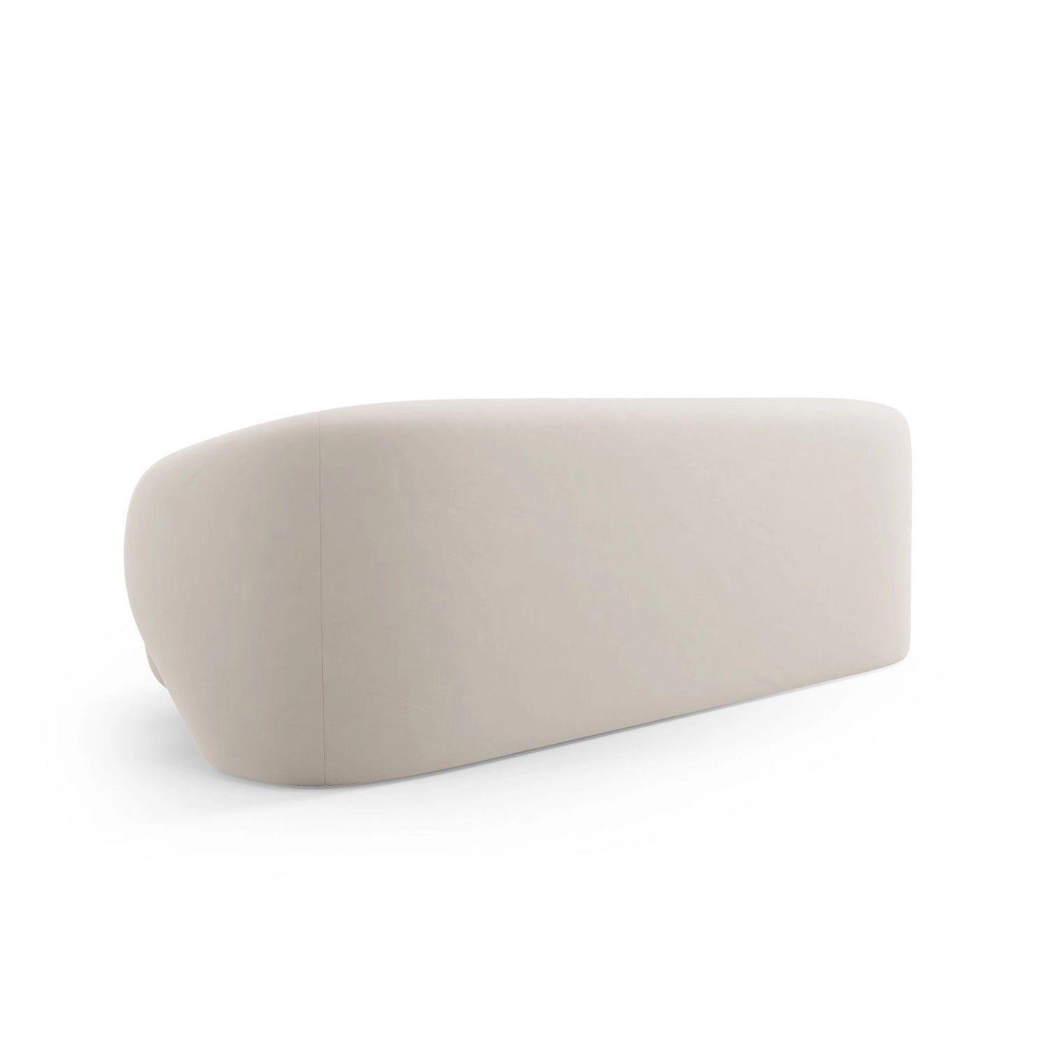 Camden 3-Sitzer Sofa aus Samt in Ecru (Casino Sand), 204x102x72 cm von Cosmopolitan Design – Bild 4