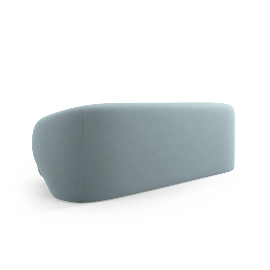 Camden 3-Sitzer Sofa aus Samt in Hellblau (Casino Safira), 204x102x72 cm von Cosmopolitan Design – Bild 4