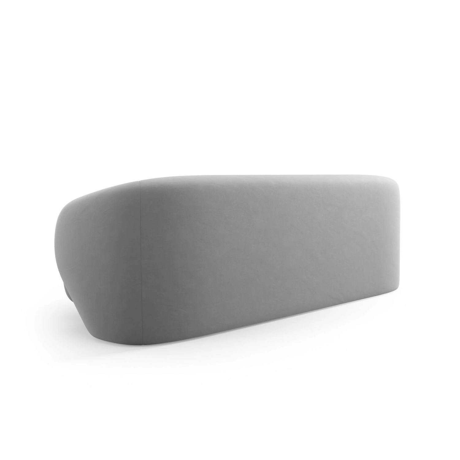 Camden 3-Sitzer Sofa aus Samt in Hellgrau (Casino Ash), 204x102x72 cm von Cosmopolitan Design – Bild 4
