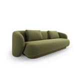 Camden 3-Sitzer Sofa aus Samt in Hellgrün (Casino Forest), 204x102x72 cm von Cosmopolitan Design – Bild 1