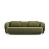 Camden 3-Sitzer Sofa aus Samt in Hellgrün (Casino Forest), 204x102x72 cm von Cosmopolitan Design – Bild 3