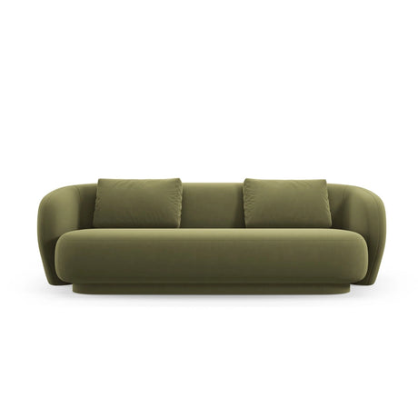 Camden 3-Sitzer Sofa aus Samt in Hellgrün (Casino Forest), 204x102x72 cm von Cosmopolitan Design – Bild 3