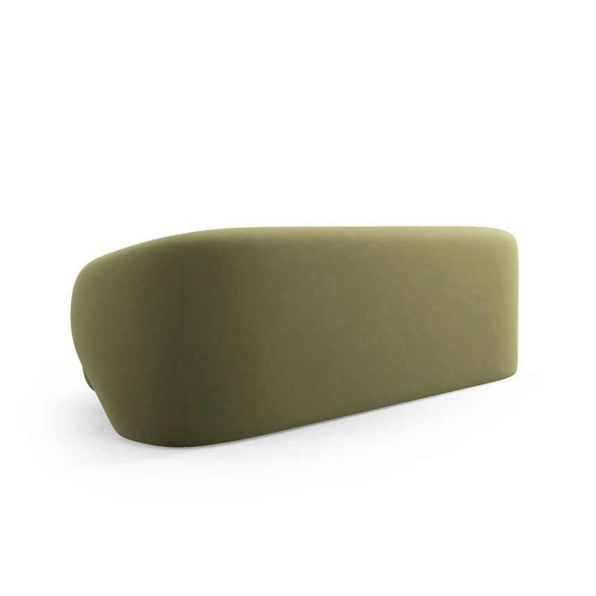 Camden 3-Sitzer Sofa aus Samt in Hellgrün (Casino Forest), 204x102x72 cm von Cosmopolitan Design – Bild 4