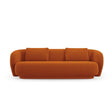 Camden 3-Sitzer Sofa aus Samt in Terrakotta (Casino Terracota), 204x102x72 cm von Cosmopolitan Design – Bild 3
