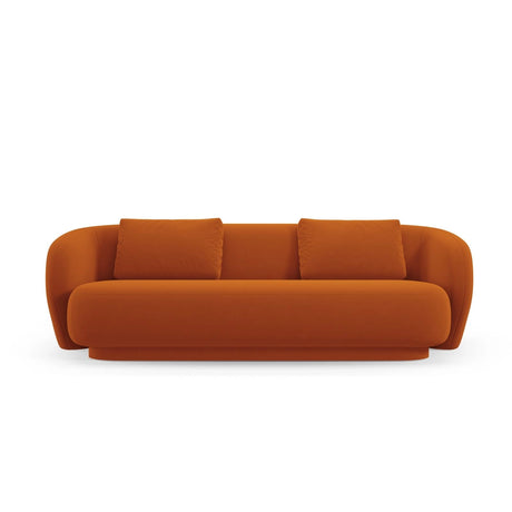 Camden 3-Sitzer Sofa aus Samt in Terrakotta (Casino Terracota), 204x102x72 cm von Cosmopolitan Design – Bild 3