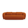 Camden 3-Sitzer Sofa aus Samt in Terrakotta (Casino Terracota), 204x102x72 cm von Cosmopolitan Design – Bild 3
