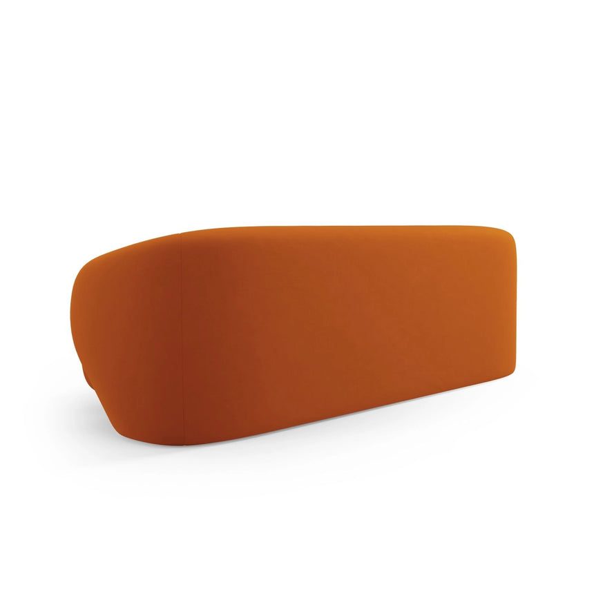 Camden 3-Sitzer Sofa aus Samt in Terrakotta (Casino Terracota), 204x102x72 cm von Cosmopolitan Design – Bild 4