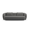 Camden 3-Sitzer Sofa aus Samt in Warmes Grau (Casino Anthracite), 204x102x72 cm von Cosmopolitan Design – Bild 3