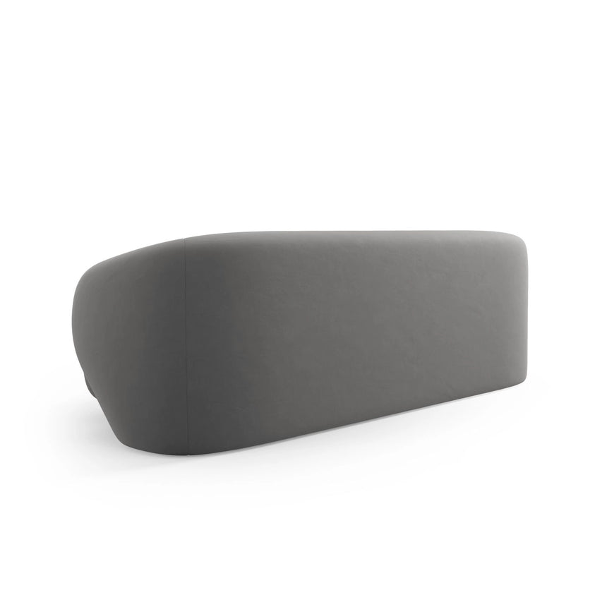 Camden 3-Sitzer Sofa aus Samt in Warmes Grau (Casino Anthracite), 204x102x72 cm von Cosmopolitan Design – Bild 4