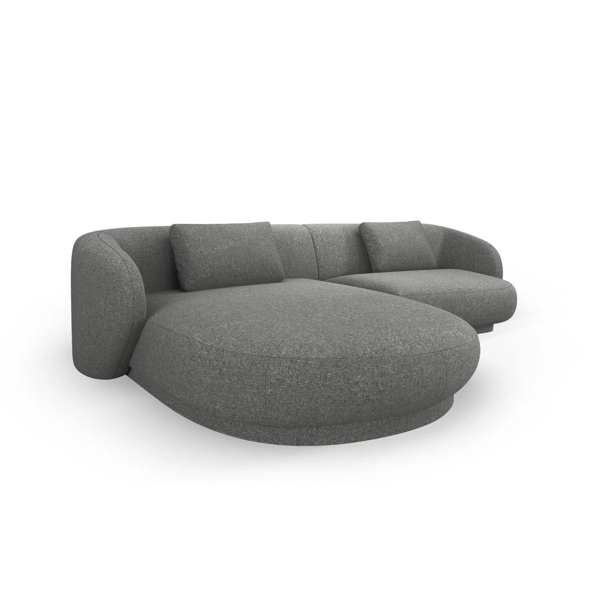 Camden 4-Sitzer Ecksofa, Linke Seite, aus Chenille in Dunkelgrau meliert (Legacy 18 Steel Grey), 289x177x72 cm von Cosmopolitan Design – Bild 4
