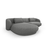 Camden 4-Sitzer Ecksofa, Linke Seite, aus Chenille in Dunkelgrau meliert (Legacy 18 Steel Grey), 289x177x72 cm von Cosmopolitan Design – Bild 4