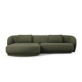Camden 4-Sitzer Ecksofa, Linke Seite, aus Chenille in Grün meliert (Legacy 10 Olive), 289x177x72 cm von Cosmopolitan Design – Bild 3