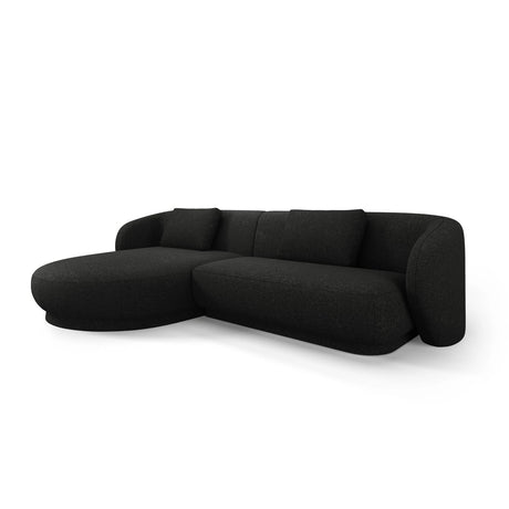 Camden 4-Sitzer Ecksofa, Linke Seite, aus Chenille in Schwarz meliert (Legacy 19 Black), 289x177x72 cm von Cosmopolitan Design – Bild 1