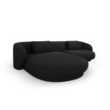 Camden 4-Sitzer Ecksofa, Linke Seite, aus Chenille in Schwarz meliert (Legacy 19 Black), 289x177x72 cm von Cosmopolitan Design – Bild 4