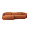 Camden 4-Sitzer Ecksofa, Linke Seite, aus Chenille in Terracotta Melange (Legacy 6 Deep Terra), 289x177x72 cm von Cosmopolitan Design – Bild 3