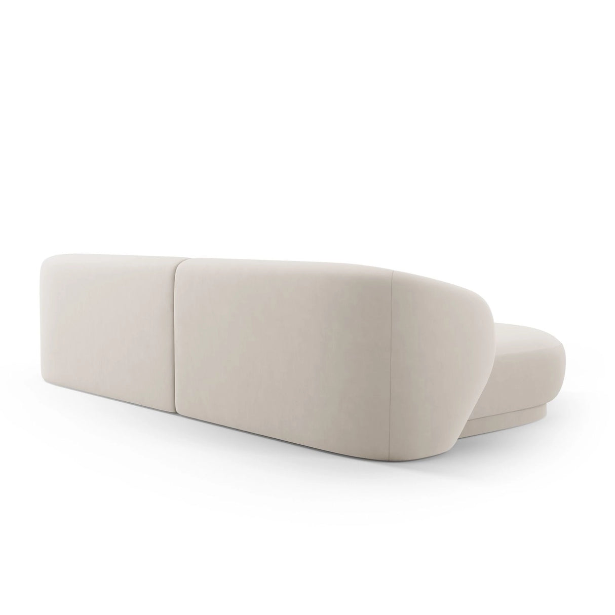 Camden 4-Sitzer Ecksofa, Linke Seite, aus Samt in Ecru (Casino Sand), 289x177x72 cm von Cosmopolitan Design – Bild 5