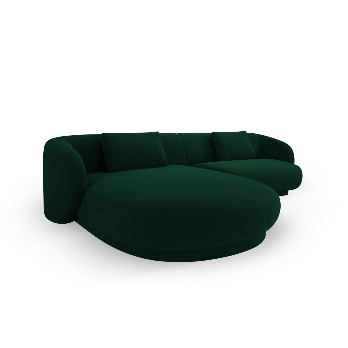 Camden 4-Sitzer Ecksofa, Linke Seite, aus Samt in Flaschengrün (Casino Deep Green), 289x177x72 cm von Cosmopolitan Design – Bild 4