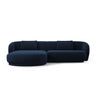Camden 4-Sitzer Ecksofa, Linke Seite, aus Samt in Königsblau (Casino Deep Blue), 289x177x72 cm von Cosmopolitan Design – Bild 3