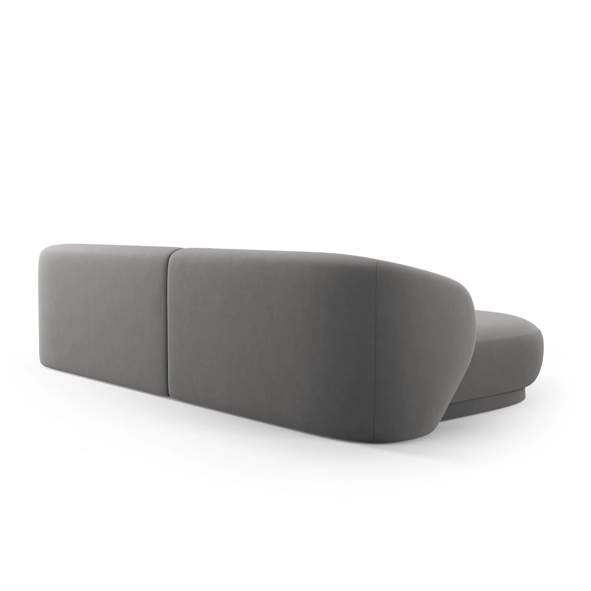 Camden 4-Sitzer Ecksofa, Linke Seite, aus Samt in Warmes Grau (Casino Anthracite), 289x177x72 cm von Cosmopolitan Design – Bild 5