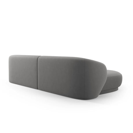 Camden 4-Sitzer Ecksofa, Linke Seite, aus Samt in Warmes Grau (Casino Anthracite), 289x177x72 cm von Cosmopolitan Design – Bild 5