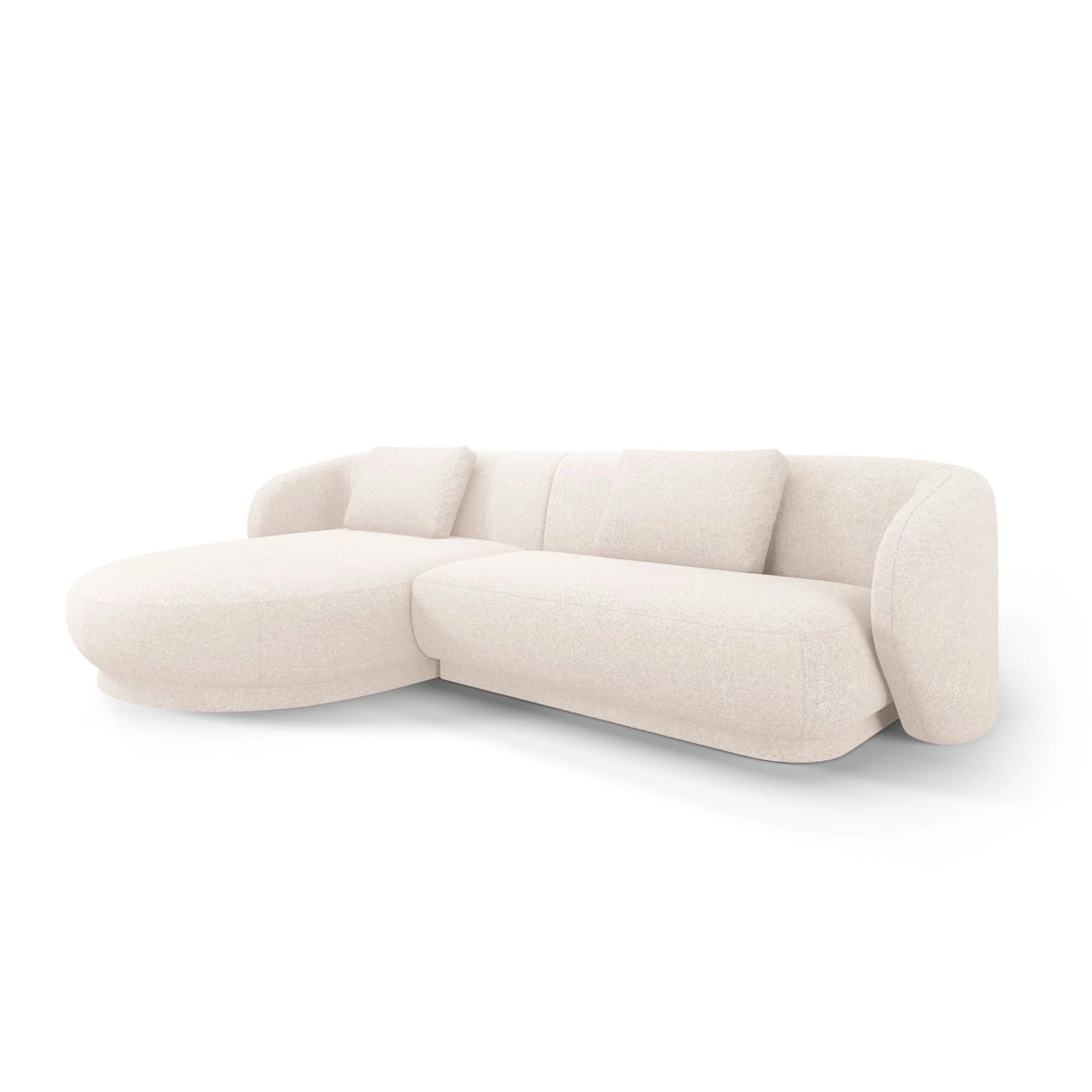 Camden 4-Sitzer Ecksofa, Linke Seite, aus Samt oder Chenille, 289x177x72 cm von Cosmopolitan Design – Bild 1