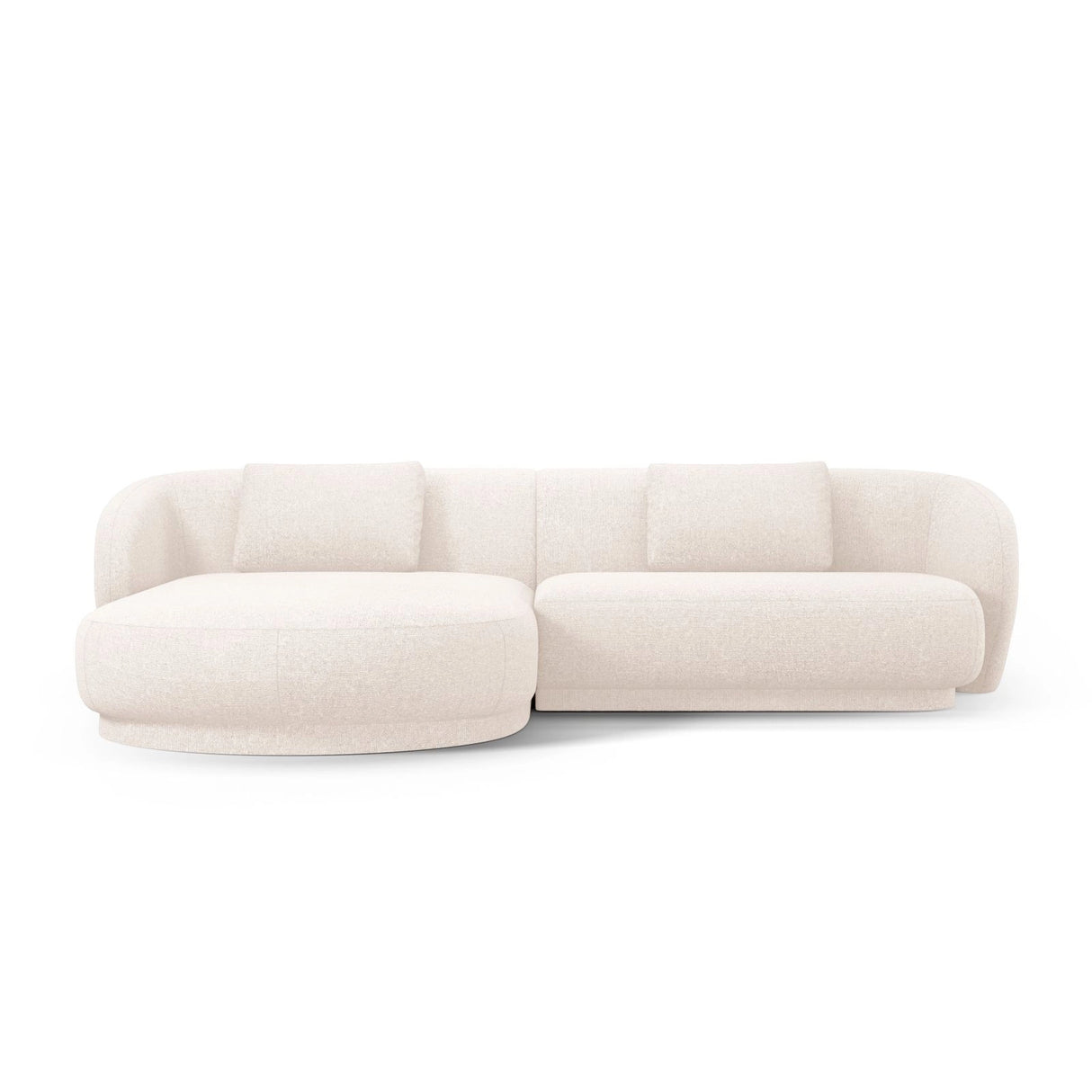 Camden 4-Sitzer Ecksofa, Linke Seite, aus Samt oder Chenille, 289x177x72 cm von Cosmopolitan Design – Bild 3