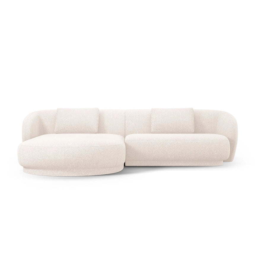 Camden 4-Sitzer Ecksofa, Linke Seite, aus Samt oder Chenille, 289x177x72 cm von Cosmopolitan Design – Bild 3