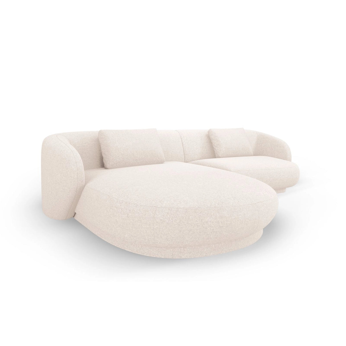 Camden 4-Sitzer Ecksofa, Linke Seite, aus Samt oder Chenille, 289x177x72 cm von Cosmopolitan Design – Bild 4