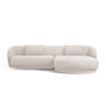 Camden 4-Sitzer Ecksofa, Rechte Seite, aus Chenille in Beige meliert (Legacy 15 Dove), 289x177x72 cm von Cosmopolitan Design – Bild 3