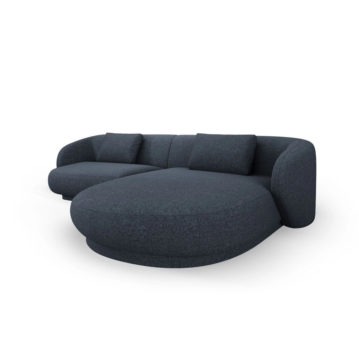 Camden 4-Sitzer Ecksofa, Rechte Seite, aus Chenille in Blau meliert (Legacy 13 Deep Blue), 289x177x72 cm von Cosmopolitan Design – Bild 4