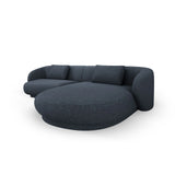 Camden 4-Sitzer Ecksofa, Rechte Seite, aus Chenille in Blau meliert (Legacy 13 Deep Blue), 289x177x72 cm von Cosmopolitan Design – Bild 4