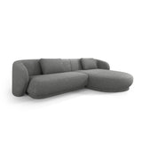 Camden 4-Sitzer Ecksofa, Rechte Seite, aus Chenille in Dunkelgrau meliert (Legacy 18 Steel Grey), 289x177x72 cm von Cosmopolitan Design – Bild 1