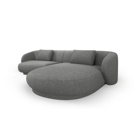 Camden 4-Sitzer Ecksofa, Rechte Seite, aus Chenille in Dunkelgrau meliert (Legacy 18 Steel Grey), 289x177x72 cm von Cosmopolitan Design – Bild 4