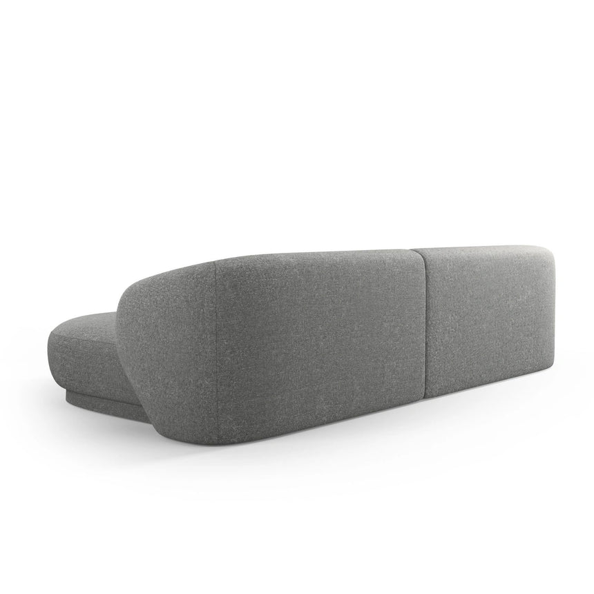Camden 4-Sitzer Ecksofa, Rechte Seite, aus Chenille in Dunkelgrau meliert (Legacy 18 Steel Grey), 289x177x72 cm von Cosmopolitan Design – Bild 5