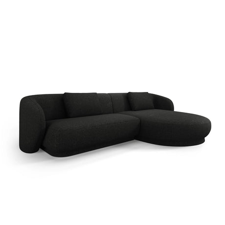 Camden 4-Sitzer Ecksofa, Rechte Seite, aus Chenille in Schwarz meliert (Legacy 19 Black), 289x177x72 cm von Cosmopolitan Design – Bild 1