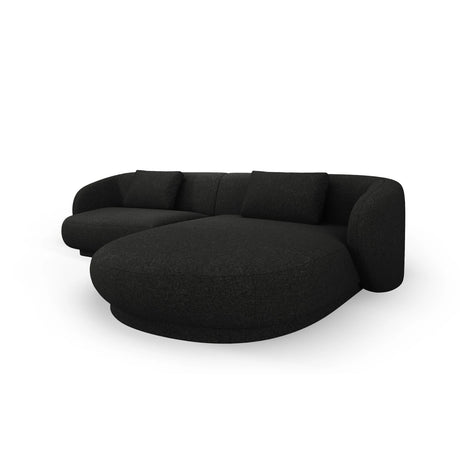 Camden 4-Sitzer Ecksofa, Rechte Seite, aus Chenille in Schwarz meliert (Legacy 19 Black), 289x177x72 cm von Cosmopolitan Design – Bild 4