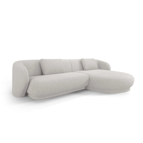 Camden 4-Sitzer Ecksofa, Rechte Seite, aus Chenille in Silber meliert (Legacy 20 Silver), 289x177x72 cm von Cosmopolitan Design – Bild 1