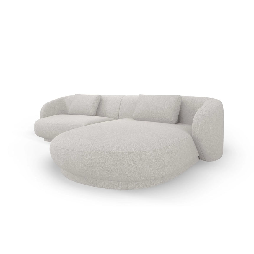 Camden 4-Sitzer Ecksofa, Rechte Seite, aus Chenille in Silber meliert (Legacy 20 Silver), 289x177x72 cm von Cosmopolitan Design – Bild 4