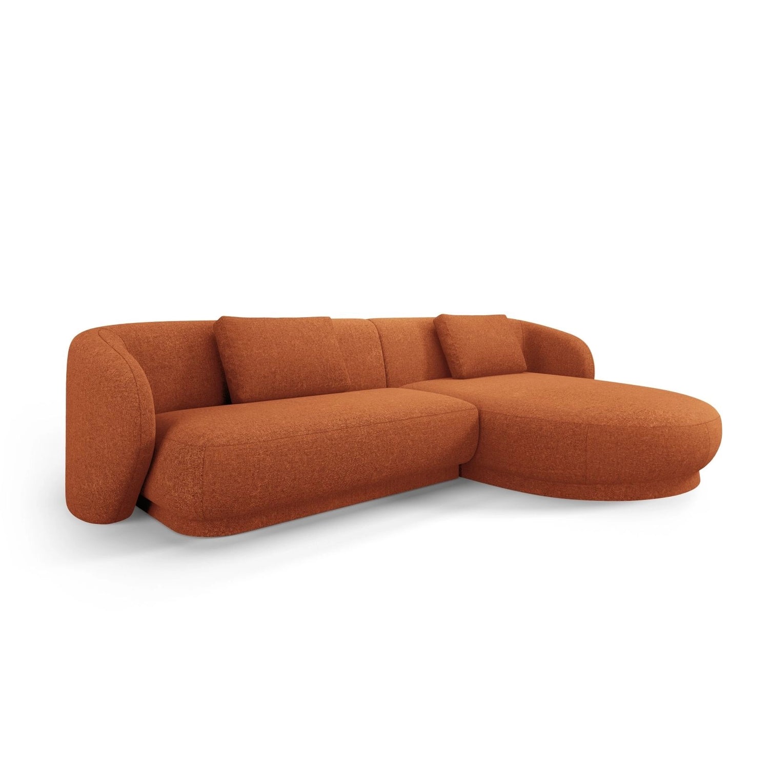 Camden 4-Sitzer Ecksofa, Rechte Seite, aus Chenille in Terracotta Melange (Legacy 6 Deep Terra), 289x177x72 cm von Cosmopolitan Design – Bild 1