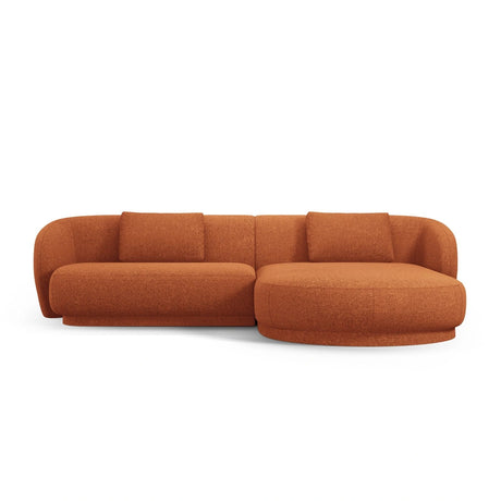 Camden 4-Sitzer Ecksofa, Rechte Seite, aus Chenille in Terracotta Melange (Legacy 6 Deep Terra), 289x177x72 cm von Cosmopolitan Design – Bild 3