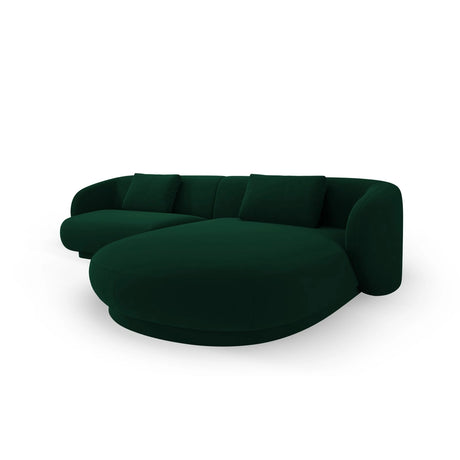 Camden 4-Sitzer Ecksofa, Rechte Seite, aus Samt in Flaschengrün (Casino Deep Green), 289x177x72 cm von Cosmopolitan Design – Bild 4
