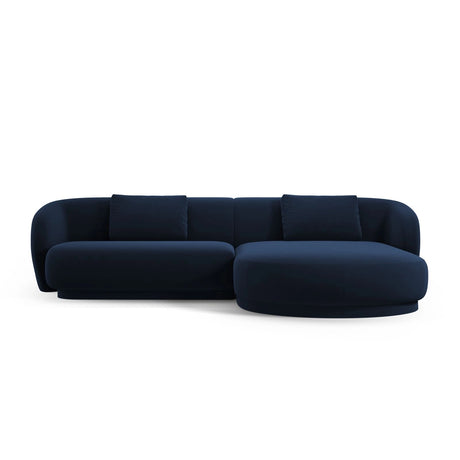 Camden 4-Sitzer Ecksofa, Rechte Seite, aus Samt in Königsblau (Casino Deep Blue), 289x177x72 cm von Cosmopolitan Design – Bild 3