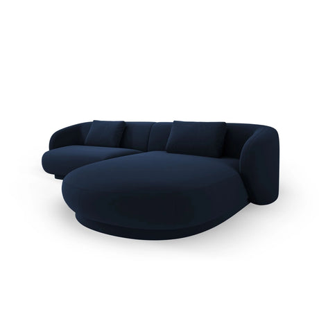 Camden 4-Sitzer Ecksofa, Rechte Seite, aus Samt in Königsblau (Casino Deep Blue), 289x177x72 cm von Cosmopolitan Design – Bild 4