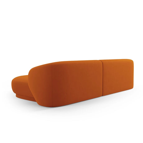 Camden 4-Sitzer Ecksofa, Rechte Seite, aus Samt in Terrakotta (Casino Terracota), 289x177x72 cm von Cosmopolitan Design – Bild 5