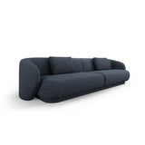 Camden 4-Sitzer Sofa aus Chenille in Blau meliert (Legacy 13 Deep Blue), 304x102x72 cm von Cosmopolitan Design – Bild 1