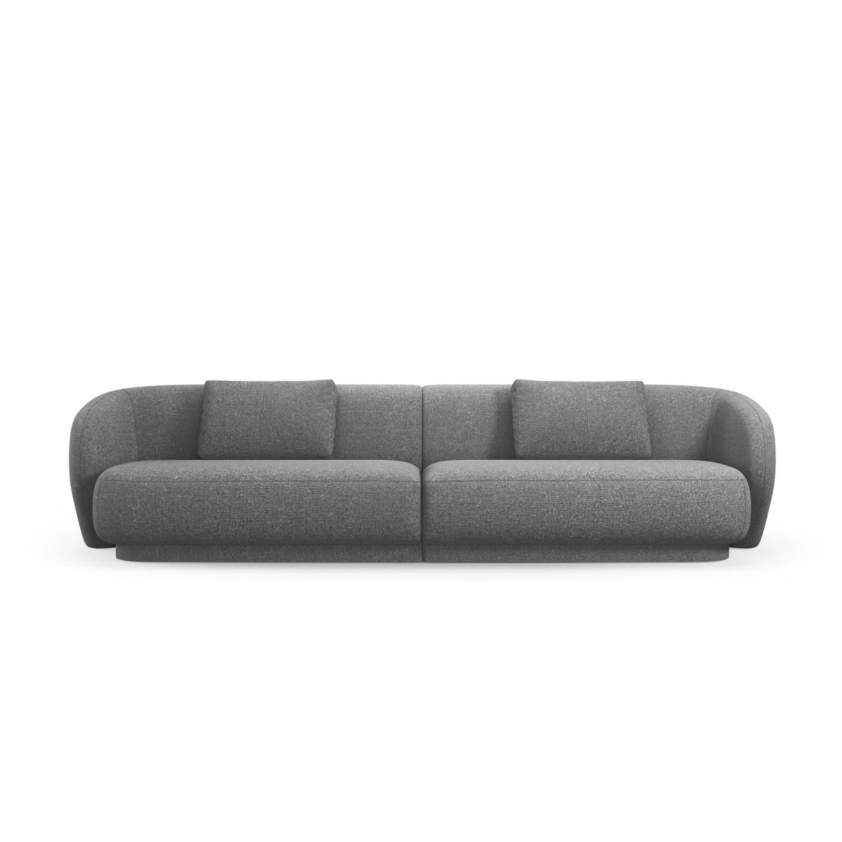 Camden 4-Sitzer Sofa aus Chenille in Dunkelgrau meliert (Legacy 18 Steel Grey), 304x102x72 cm von Cosmopolitan Design – Bild 3