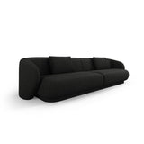 Camden 4-Sitzer Sofa aus Chenille in Schwarz meliert (Legacy 19 Black), 304x102x72 cm von Cosmopolitan Design – Bild 1
